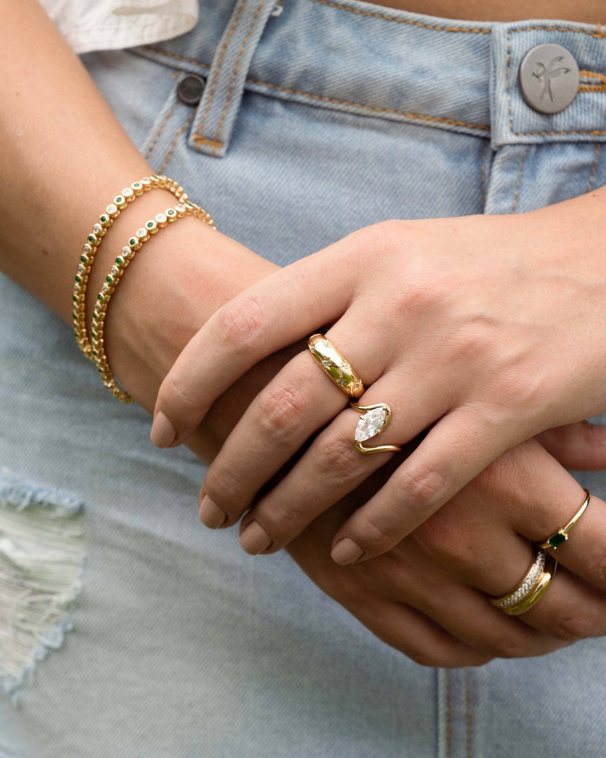 Marquise Swirl Ring
