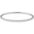 5 CTW Lab-Grown Diamond Flexible Bangle 7" Bracelet (Made-to-Order)