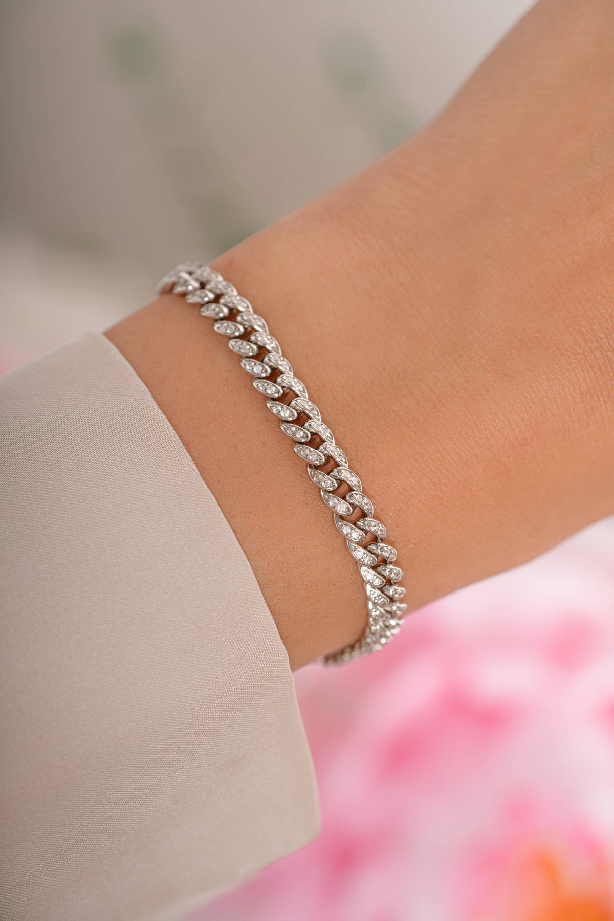Pavé Chain Link Bracelet