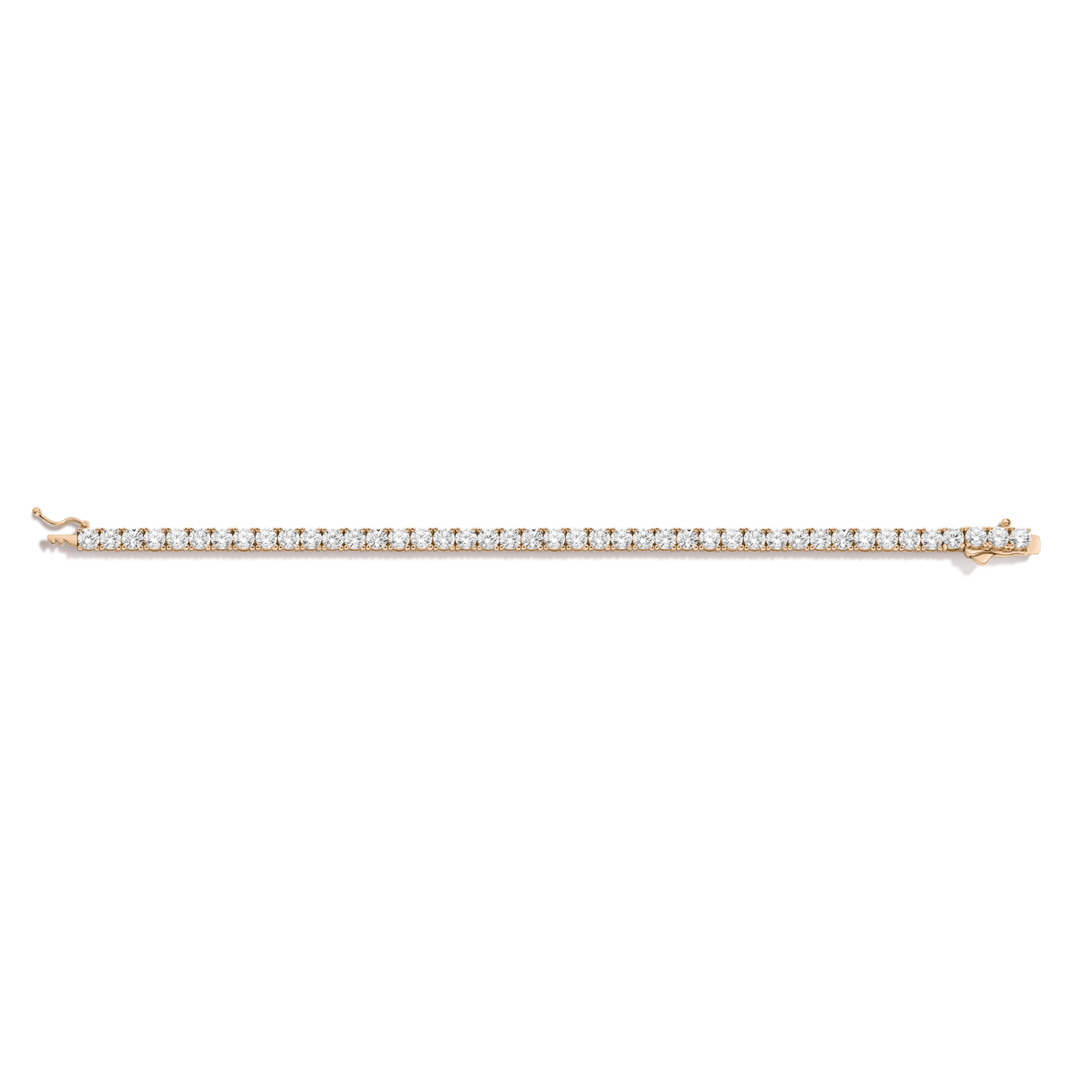 Boyfriend Lab Grown White Sapphire Tennis Bracelet - 13ct