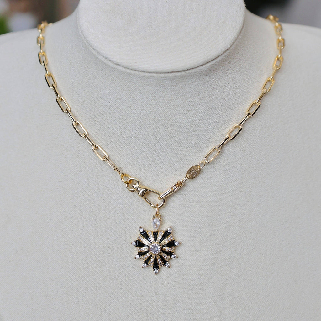 Twin Flame Heart Charm Holder Necklace