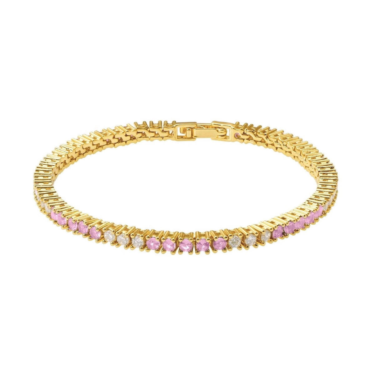 Josephine Light Pink Tennis Bracelet