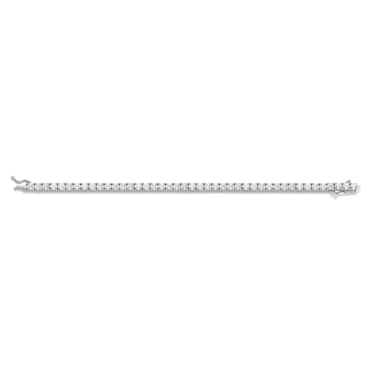 Boyfriend Lab Grown White Sapphire Tennis Bracelet - 13ct