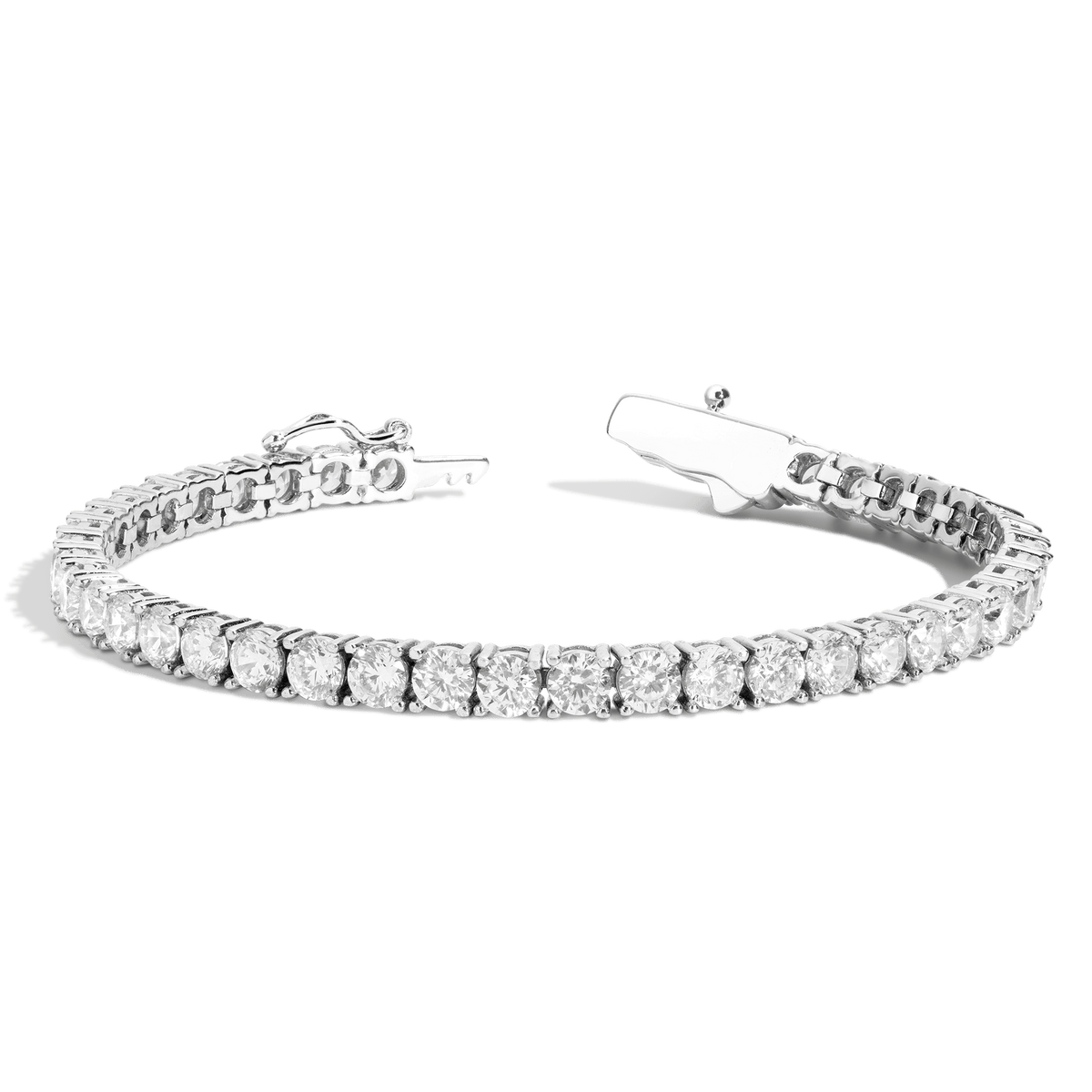 Boyfriend Lab Grown White Sapphire Tennis Bracelet - 13ct