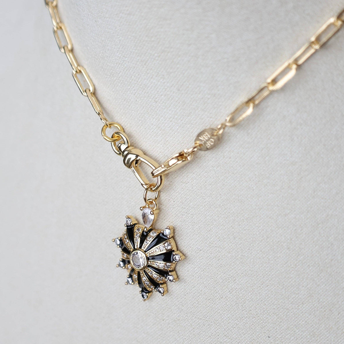 Twin Flame Heart Charm Holder Necklace