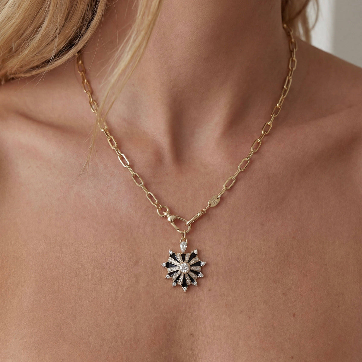 Twin Flame Heart Charm Holder Necklace