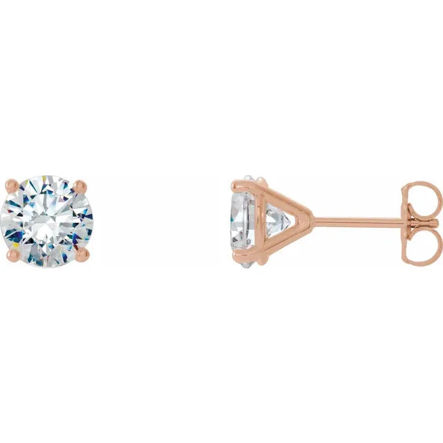Lab-Grown Diamond 4-Prong Stud Earrings (Made-to-Order)