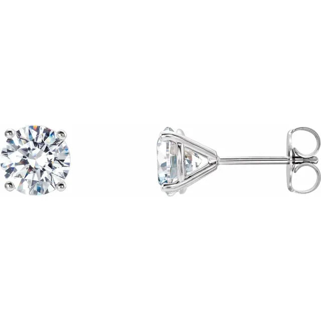Lab-Grown Diamond 4-Prong Stud Earrings (Made-to-Order)