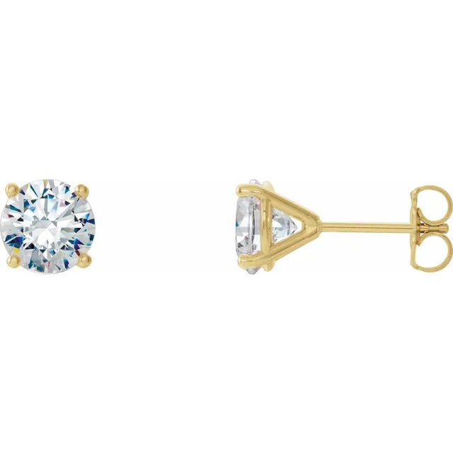 Lab-Grown Diamond 4-Prong Stud Earrings (Made-to-Order)